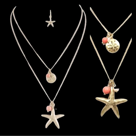 Layered Starfish Necklace - Picture 6 of 7